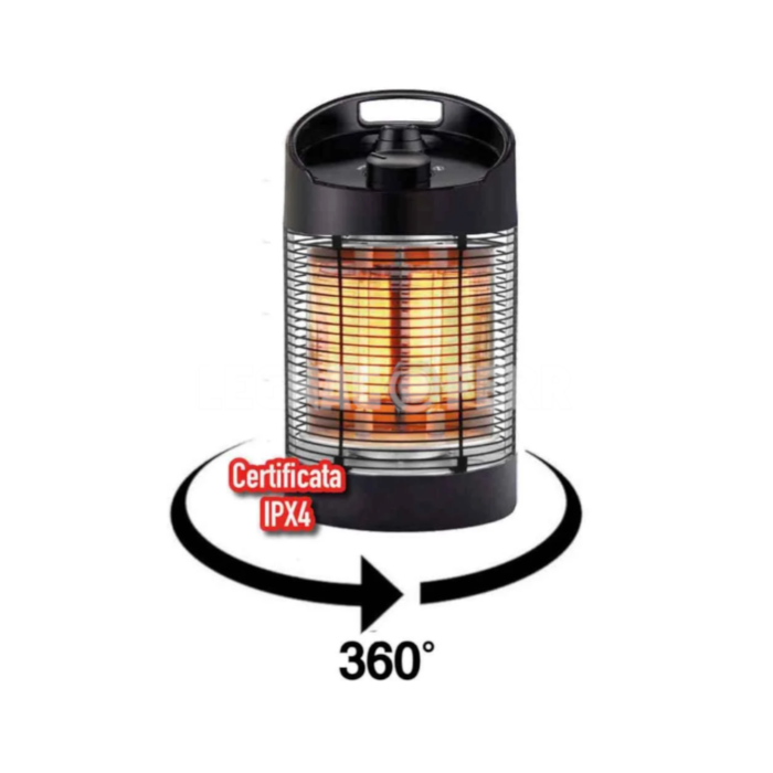 CFG Stufa con Resistenza in Fibra di Carbonio ER016 - Basso Consumo 700W - immagine 2