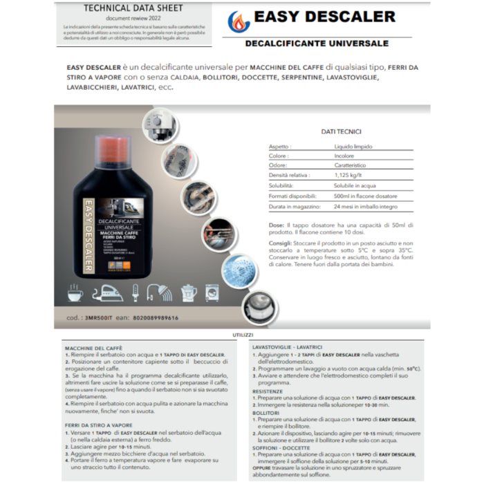 Easy Descaler Decalcificante Universale 500ml Faren - immagine 2