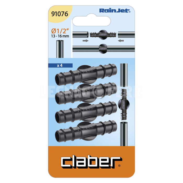 Claber 91076 Raccordo di Prolunga per Tubo Capillare 1 2 legnagoferr 1
