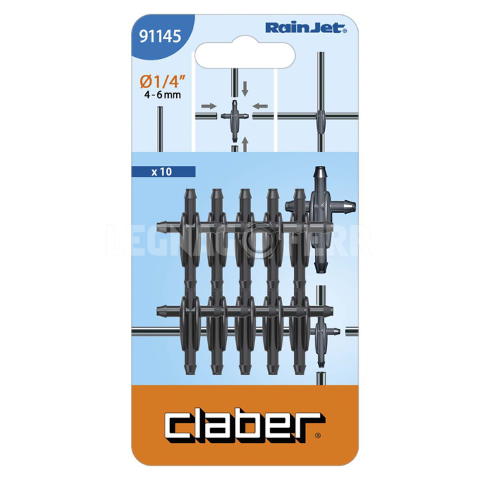 Raccordo a 4 Vie per Tubo Capillare Claber 91145 - immagine 2