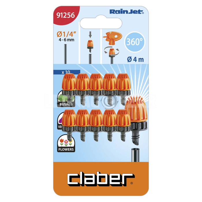 Microirrigatore 360° Regolabile per Innaffiare Claber 91256 - immagine 2