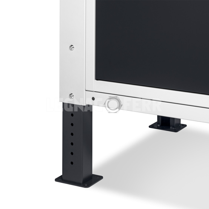 Banco da Lavoro 150cm con 2 Armadi con 1 Cassetto e Porta Fami WORK1511 - immagine 2