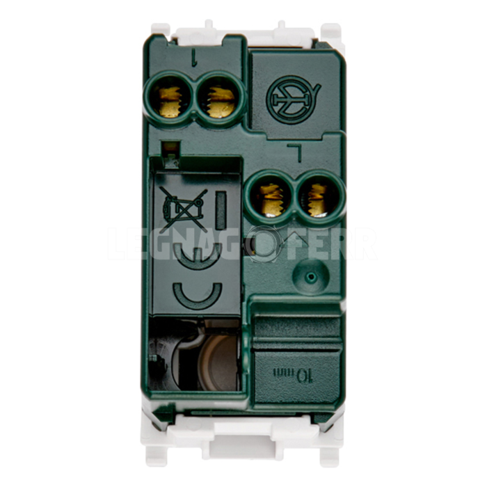 Pulsante Unipolare 10A Bianco Illuminabile Luminoso NO Normalmente Aperto 250V Vimar Plana 14008 - immagine 3