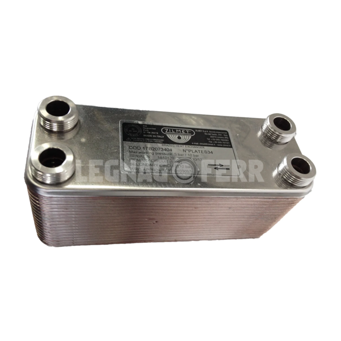 Legnagoferr LF139 Scambiatore 28 Piastre 154x40 Caldaia Compatibile legnagoferr