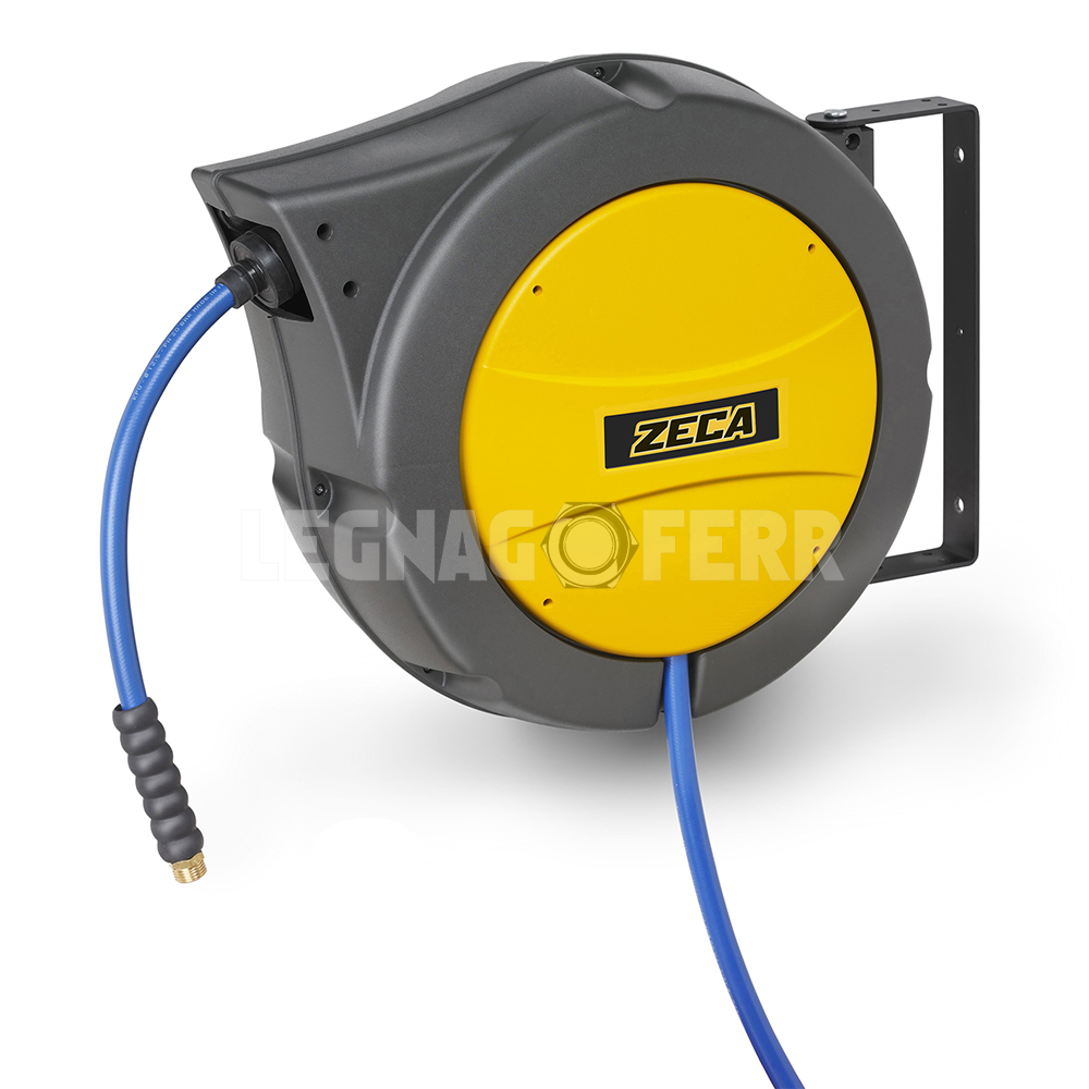 Zeca AM86 10 Avvolgitubo Arrotolatore per Aria e Acqua Tubo KPU 10 mm 25 mt legnagoferr