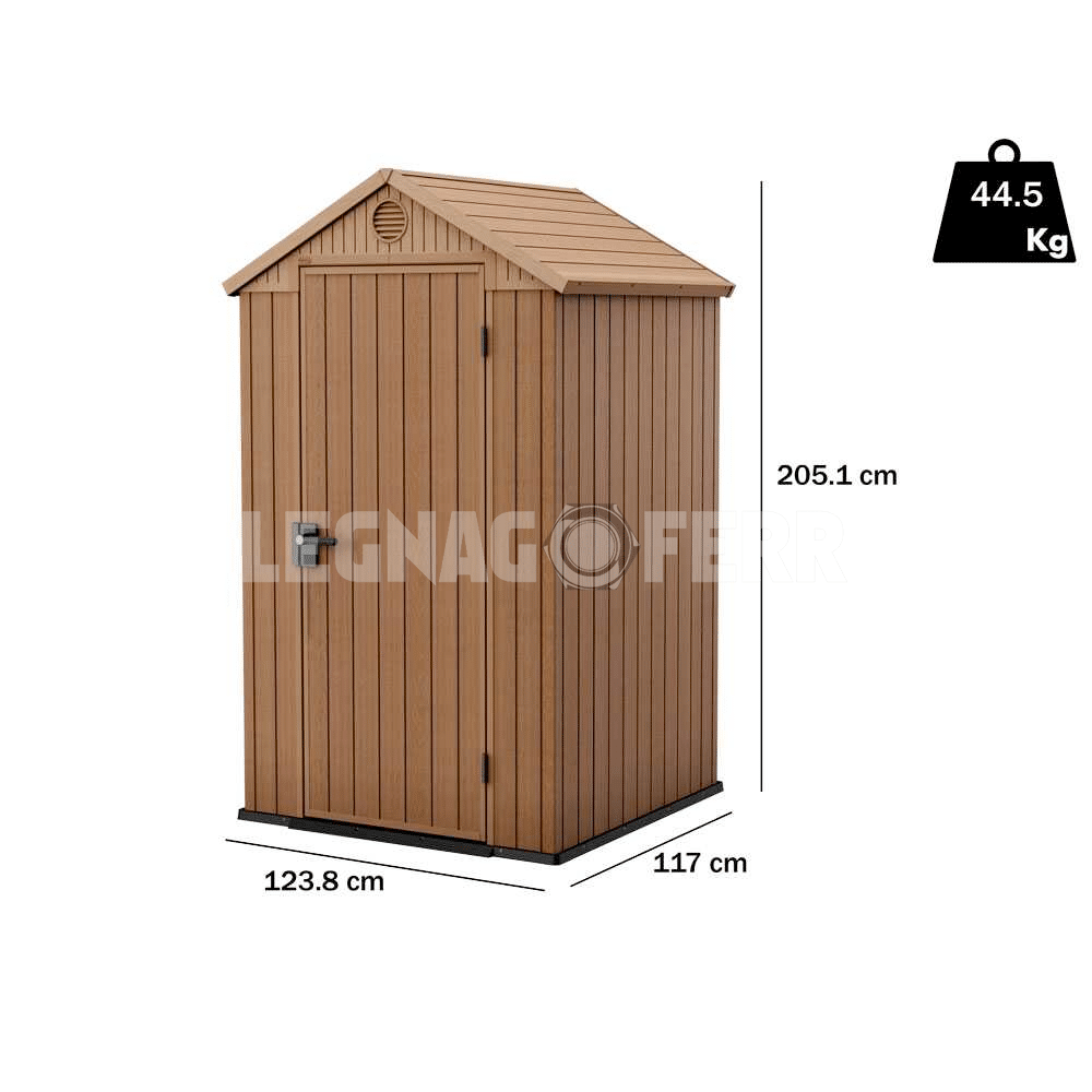 Keter Darwin 4x4 Casetta da Giardino Marrone 190x122x221 cm 2 keter darwin 4x4 legnagoferr1