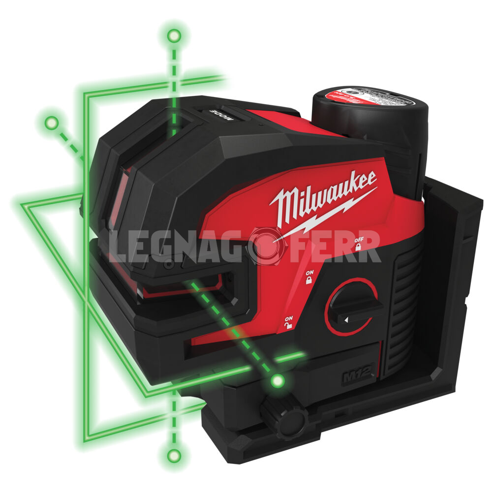 M12 CLL4P-301C Livella Laser Verde a 2 Linee con 4 Punti Piombo Milwaukee 4933479203 2 M12 CLL4P 301C Livella Laser Verde a 2 Linee con 4 Punti Piombo Milwaukee 4933479203 legnagoferr 1