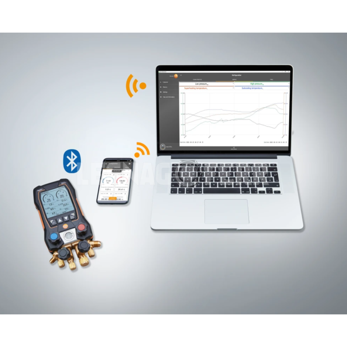 Testo 557s Smart Kit per il Vuoto con Tubi di Riempimento legnagoferr 5