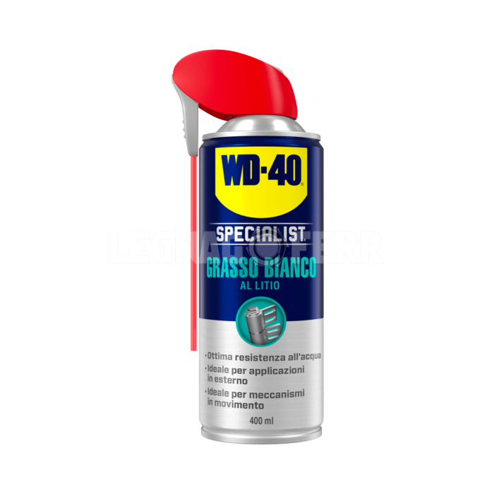 WD-40 39390 Specialist Grasso Bianco al Litio Spray 400 ml