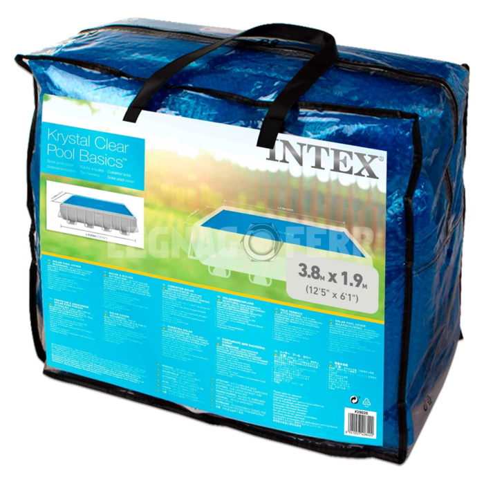 Intex 29028 Telo Termico per Piscina Rettangolare 380x190 cm legnagoferr