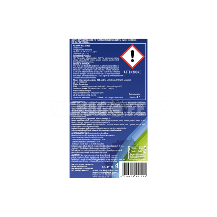 Stocker 45128 Nebuzan Repellente Anti Zanzare 1 L 250 ml legnagoferr 1