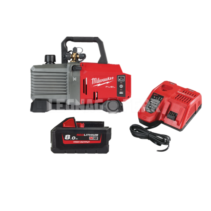 Milwaukee M18 FVP5-801 Pompa per il Vuoto Bistadio 142 lmin 4933499248 legnagoferr
