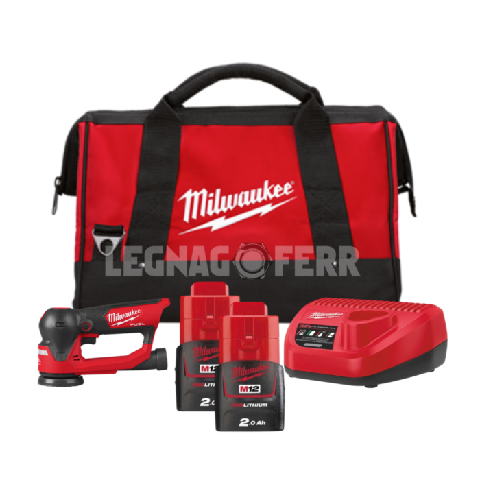 Milwaukee M12 FSDR75-202B Levigatrice Roto Orbitale 75mm FUEL™ 4933498233 legnagoferr