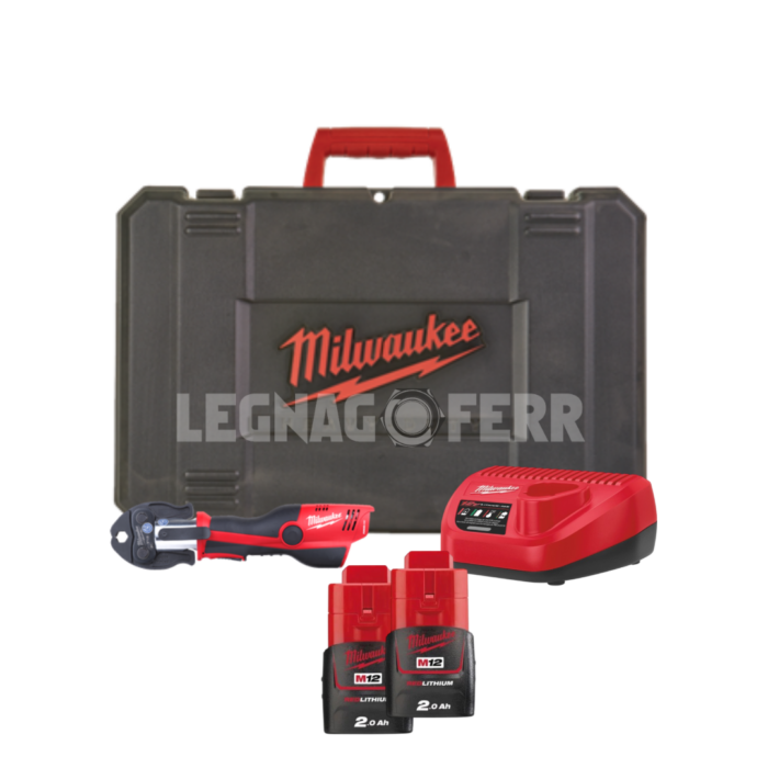 Milwaukee M12 HPT-202C Pressatrice idraulica compatta Force Logic™ 4933443085 legnagoferr