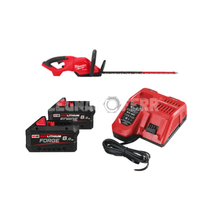 Milwaukee M18 FHET60G2-802 – Tagliasiepi a Batteria 18V FUEL™ con Lama da 60cm e Batteria 8.0Ah legnagoferr