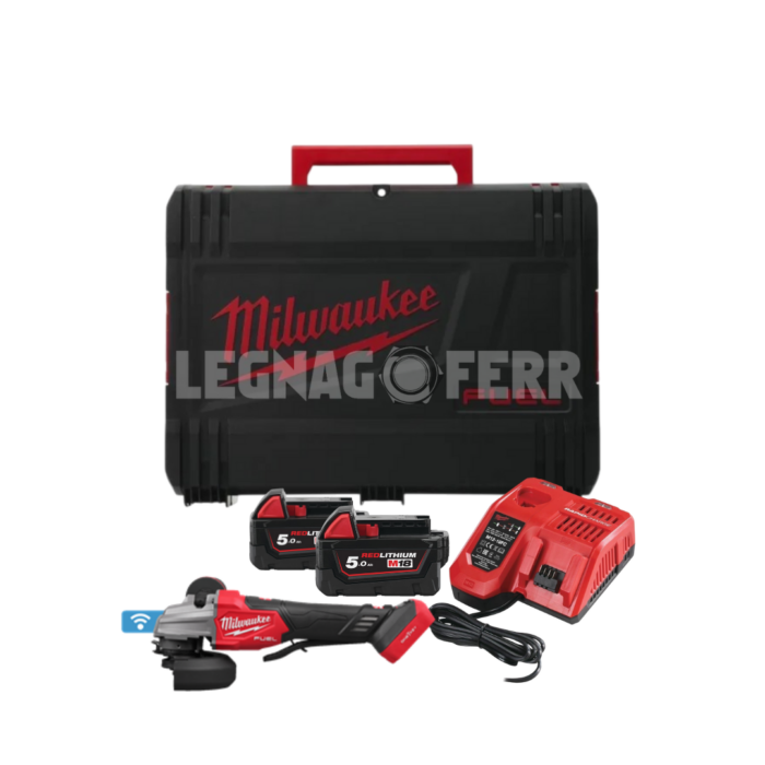 Milwaukee M18 FSAGSVO125X-502X Smerigliatrice Angolare 125mm FUEL™ ONE KEY™ 4933493553 legnagoferr