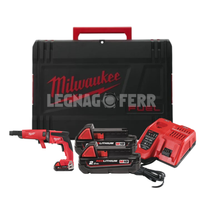Milwaukee M18 FSGC-202X Avvitatore per Cartongesso FUEL™ e Caricatore a Nastro 4933459199 legnagoferr