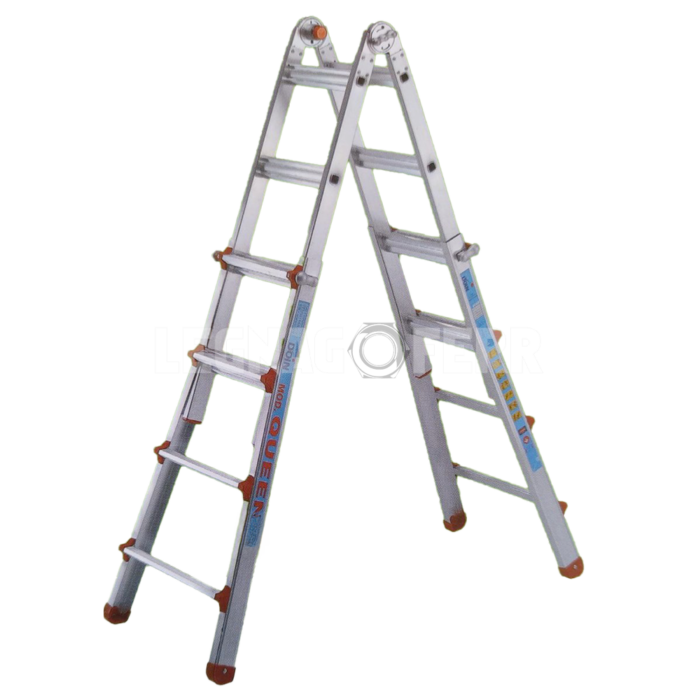 Scala in alluminio Doin Queen 6+6 gradini Sicura e pieghevole legnagoferr