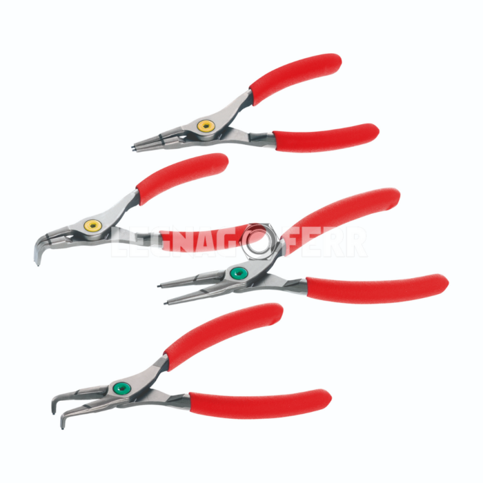 USAG 127 N/SE4 Serie di 4 pinze per anelli elastici U01279000P legnagoferr
