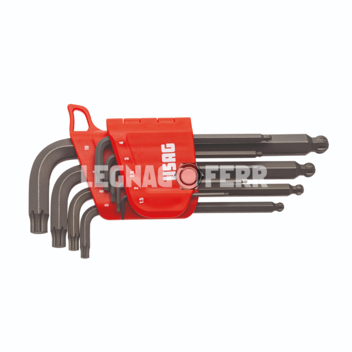 USAG 280 X/S9 Set di 9 Chiavi Esagonali Angolate con Profilo Speciale X Grip U02800485 legnagoferr