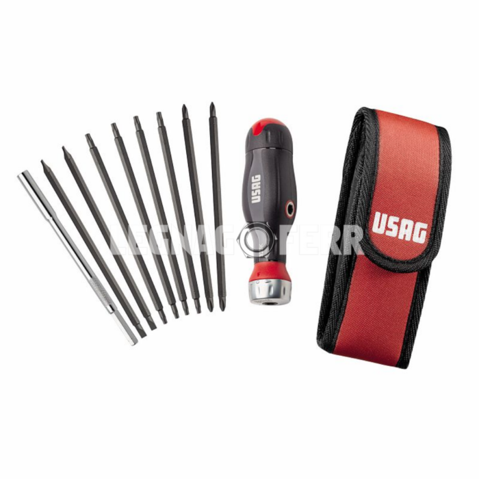 USAG 333 K SB10 Assortimento COMBIDRIVE® in astuccio di nylon 10 pz U03330143 egnagoferr