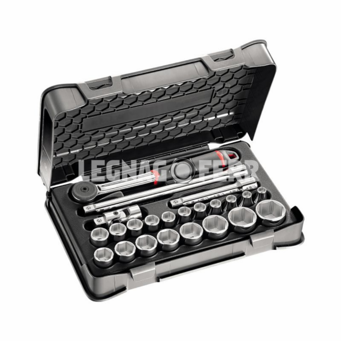 USAG 606 1/2 EA Assortimento in cassetta di ABS con bussole esagonali U06060302 legnagoferr