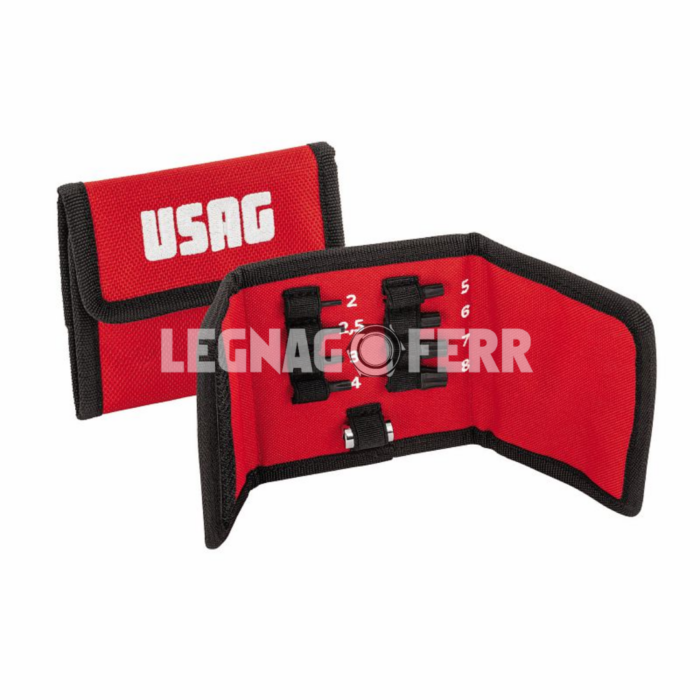 USAG 660 X/B9 Set di 8 Inserti Estrattori per Viti Esagonali Incassate Danneggiate U06600100 legnagoferr