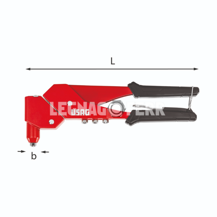 USAG 995 AF Rivettatrice con testa orientabile U09950006 legnagoferr