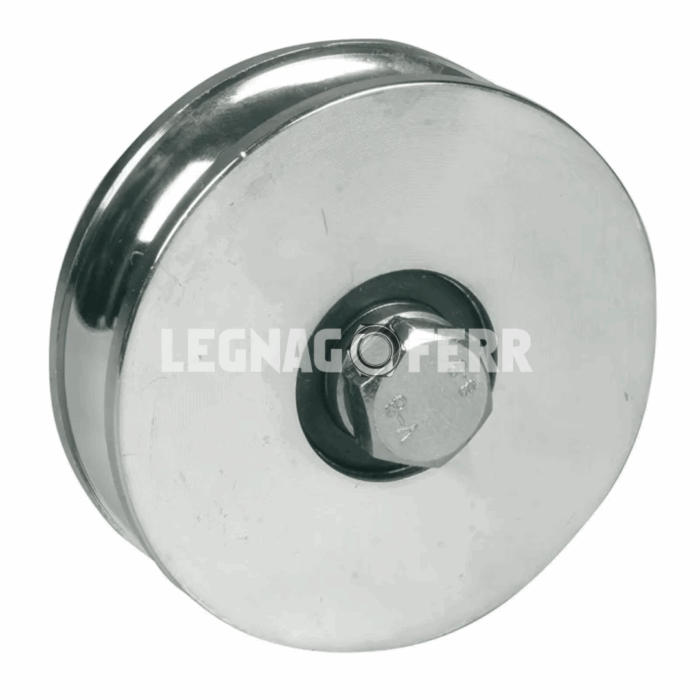 IBFM 361 Ruota per cancelli con 1 cuscinetto a sfera gola tonda   legnagoferr