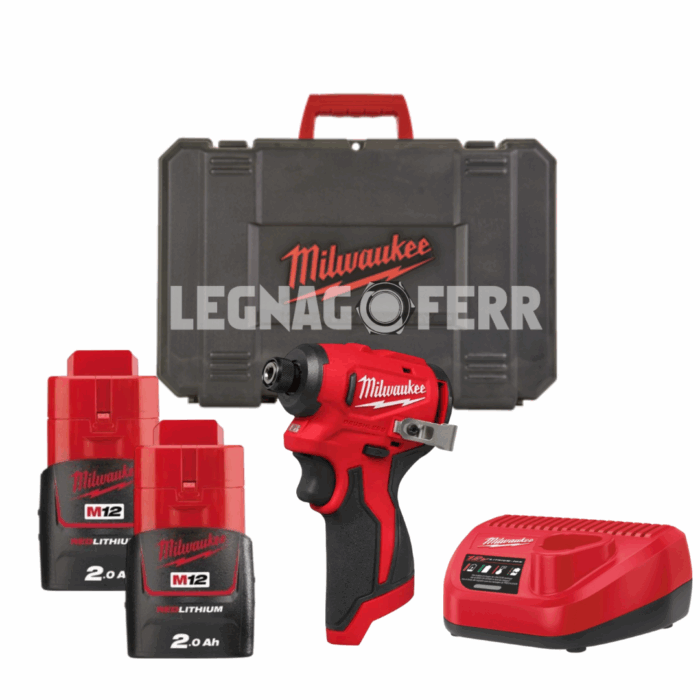 Milwaukee M12 BLIDRC-202C Avvitatore ad Impulsi Brushless 4933499690 legnagoferr (1)