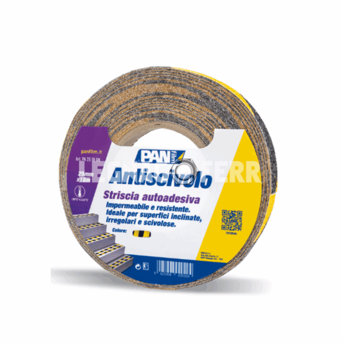 Panfilm Antiscivolo Works – Nastro Antiscivolo Professionale per Sicurezza e Protezione legnagoferr