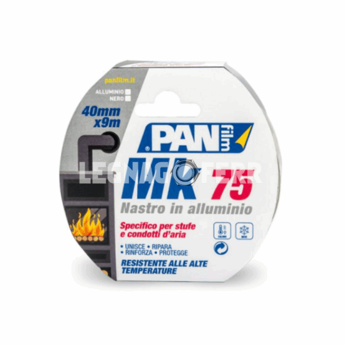 Panfilm MK 75 – Nastro in Alluminio per Stufe e Condotti d’Aria legnagoferr