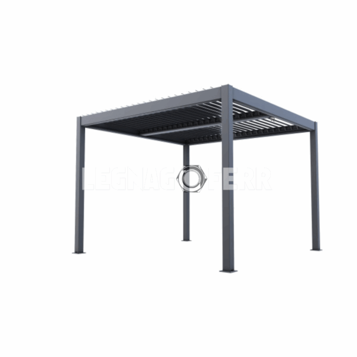 Pergola Bioclimatica Atena 100 Grigia Verdelook 786855 legnagoferr (1)