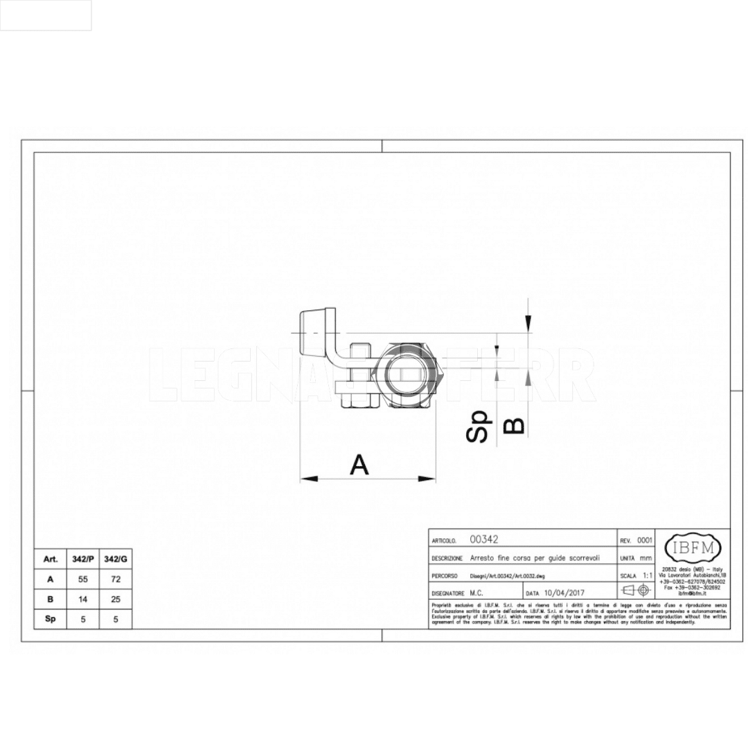Arresto Fine Corsa Art. 342P 2 IBFM 342P Arresto Fine Corsa legnagoferr (1)