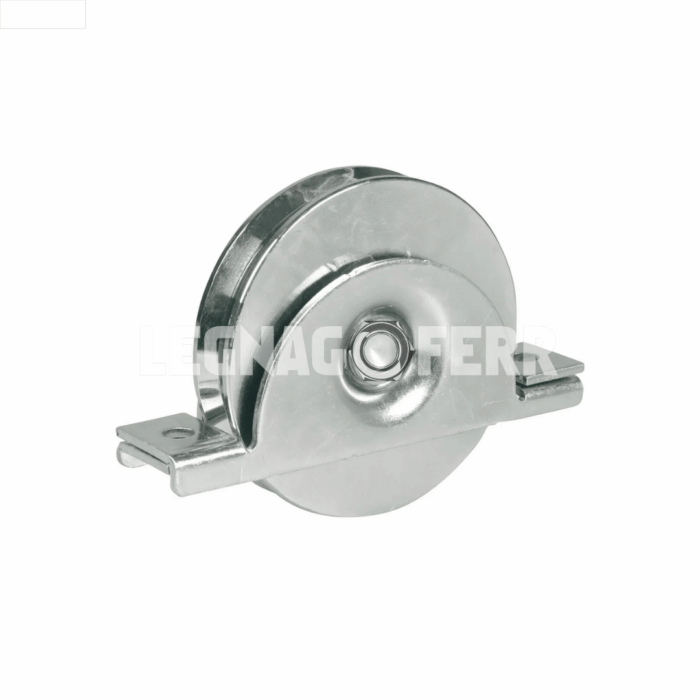 IBFM 392/P Ruota con Supporto Interno - 1 Cuscinetto - Gola Tonda Ø 16 legnagoferr