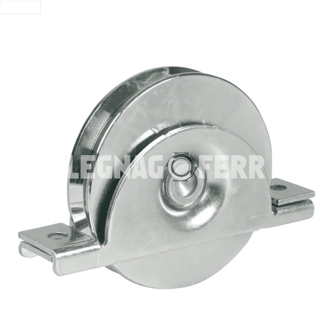 Art. 393 Ruota con Supporto Interno - 1 Cuscinetto - Gola V 1 IBFM 393 Ruota con Supporto Interno 1 Cuscinetto Gola V legnagoferr