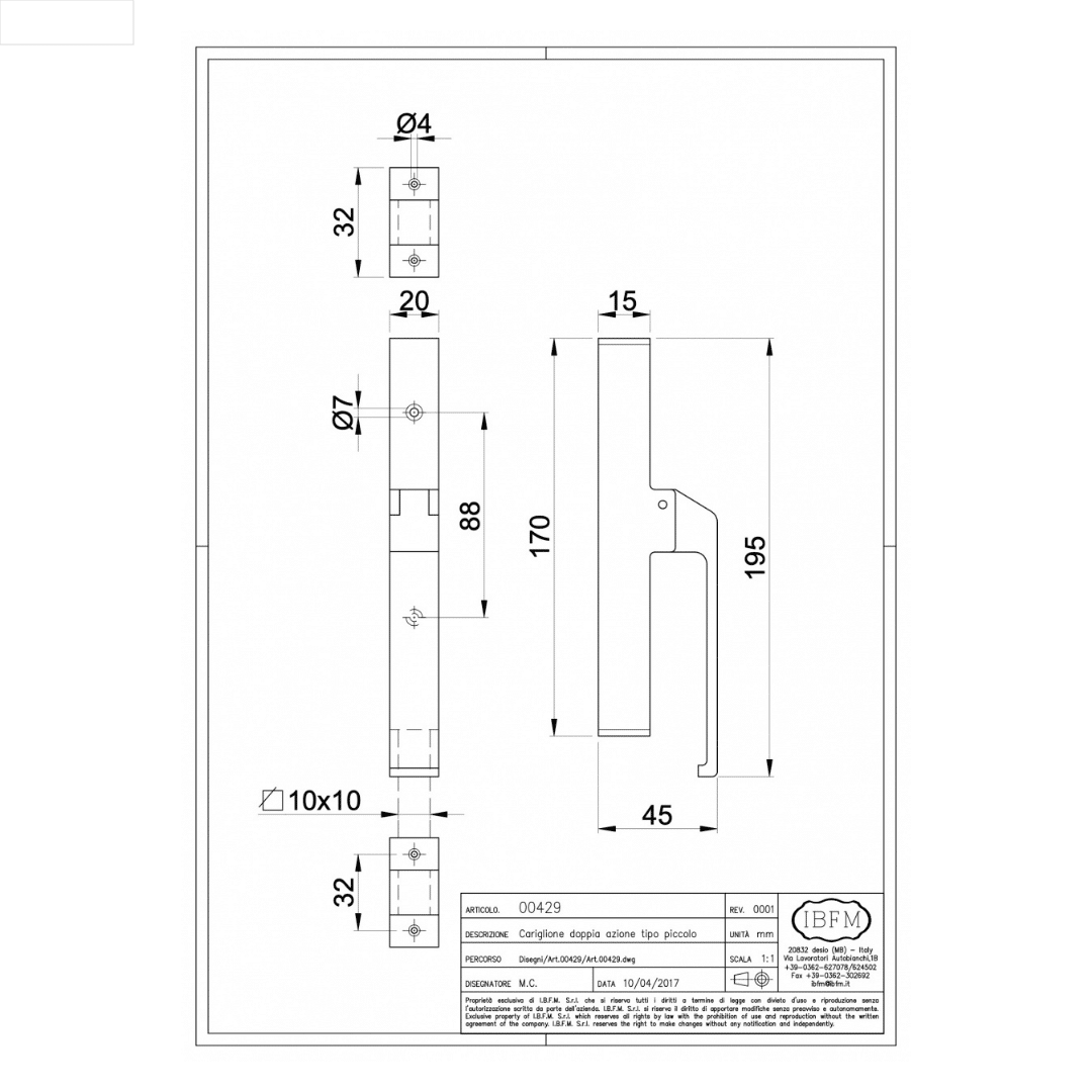 Art. 429 Cariglione a Doppia Azione 2 IBFM 429 Cariglione a Doppia Azione legnagoferr (1)