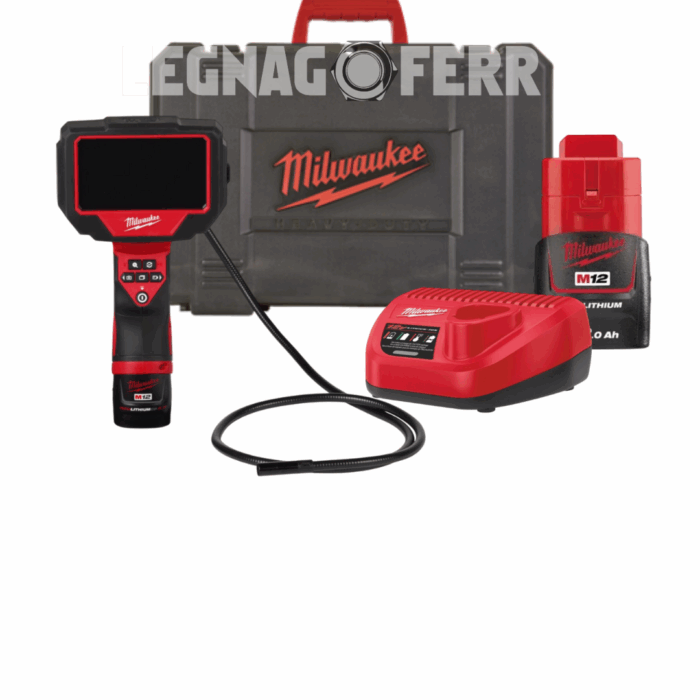Milwaukee M12 360IC12-201C Telecamera per Ispezione 360° 1.2 m 4933480740 legnagoferr
