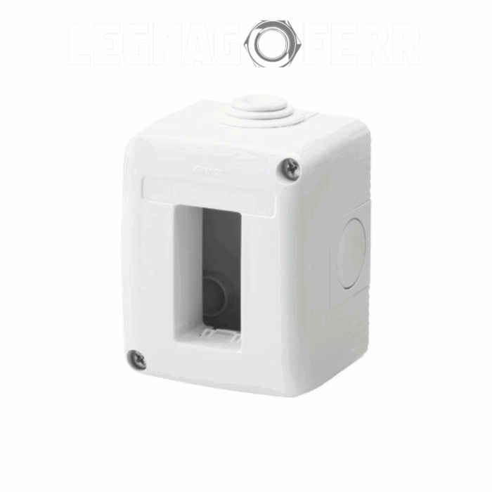 Contenitore Protetto Gewiss 1 Posto Grigio RAL 7035 IP40 per Apparecchi System GW27001 legnagoferr