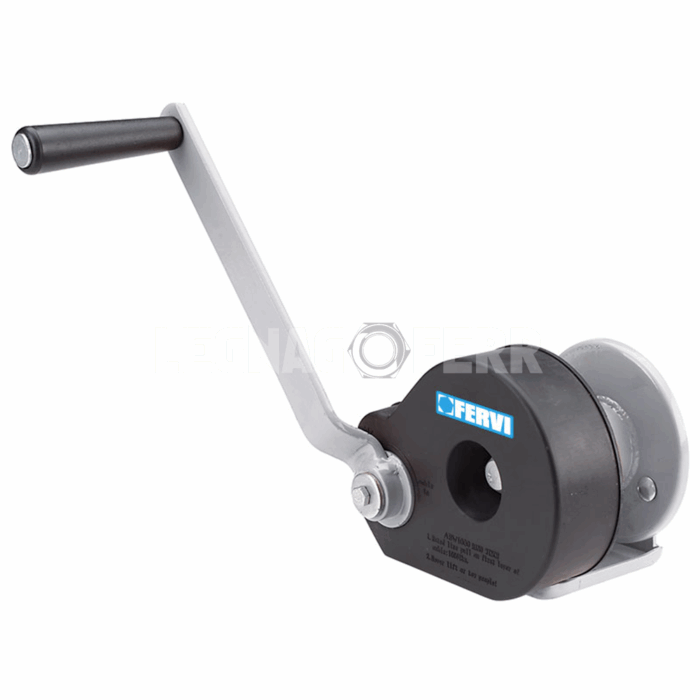 Fervi 0590 – Argano Manuale con Freno 450 kg legnagoferr