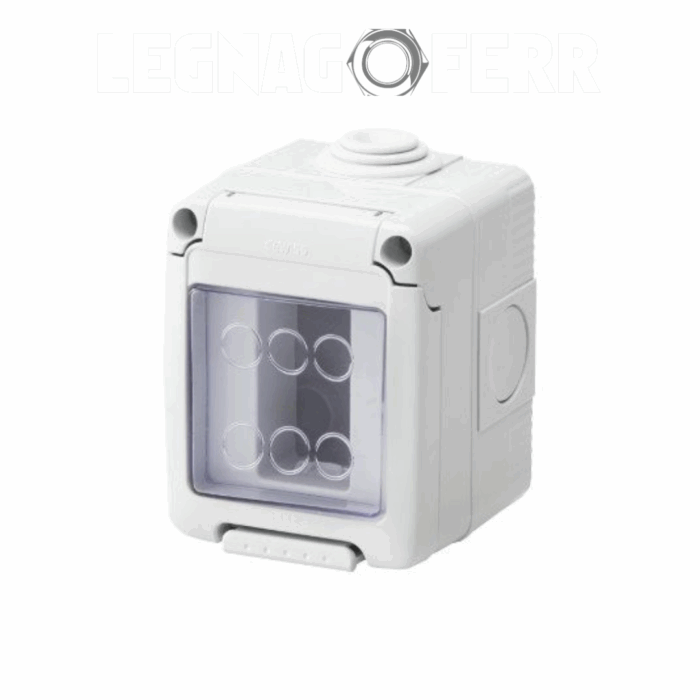 Gewiss Contenitore per Apparecchi System Stagno 1 Posto Grigio RAL 7035 IP55 GW27041 legnagoferr