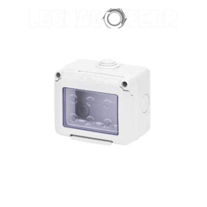 Gewiss Contenitore per Apparecchi System Stagno 3 Posti Grigio RAL 7035 IP55- GW27043 legnagoferr