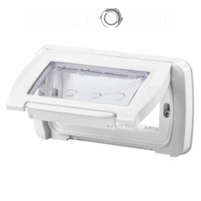 Placca Stagna Autoportante 4 Posti Gewiss Bianco Nuvola System GW22461 legnagoferr