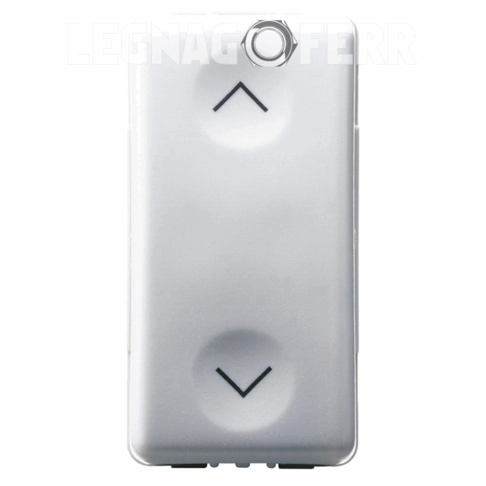 Pulsante Unipolare 250V AC NA+NA 10A Gewiss con Interblocco Simbolo Su Giù 1 Modulo System White GW20521 legnagoferr