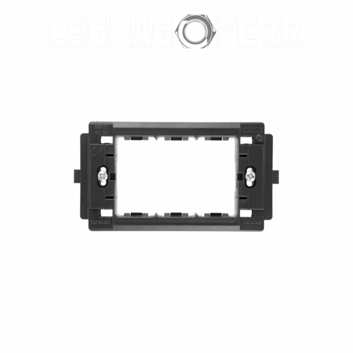 Supporto 3 Posti Placche Gewiss Top System Virna Classic System GW24201 legnagoferr