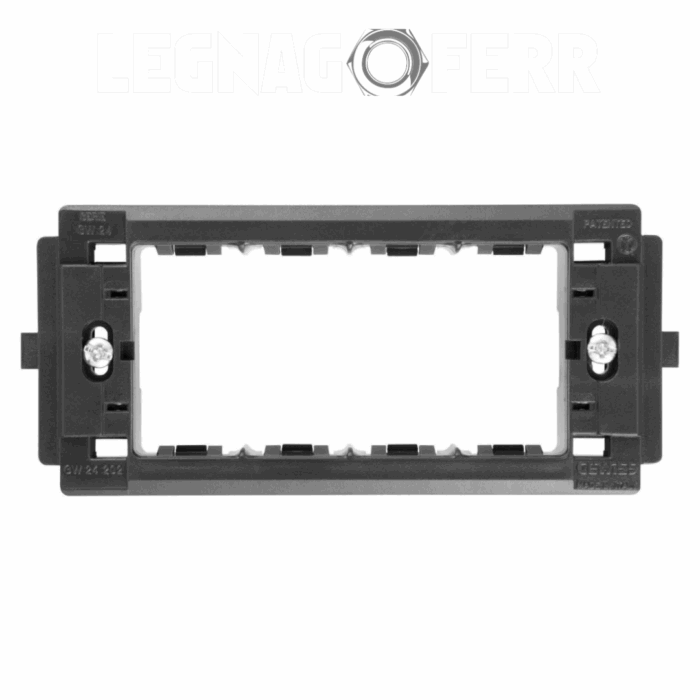 Supporto 4 Posti Gewiss Placche Top System Virna Classic System GW24202 legnagoferr