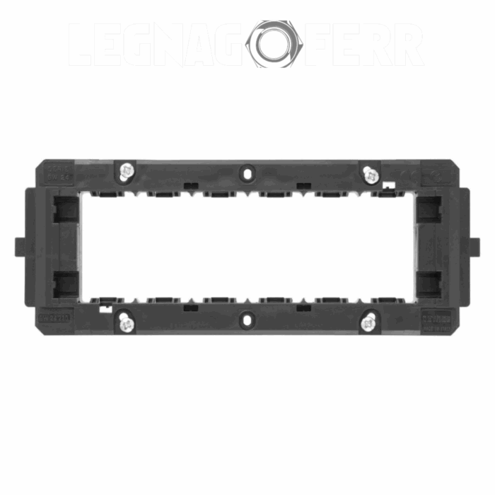 Supporto 6 Posti Placche Gewiss Top System Virna Classic System GW24230 legnagoferr