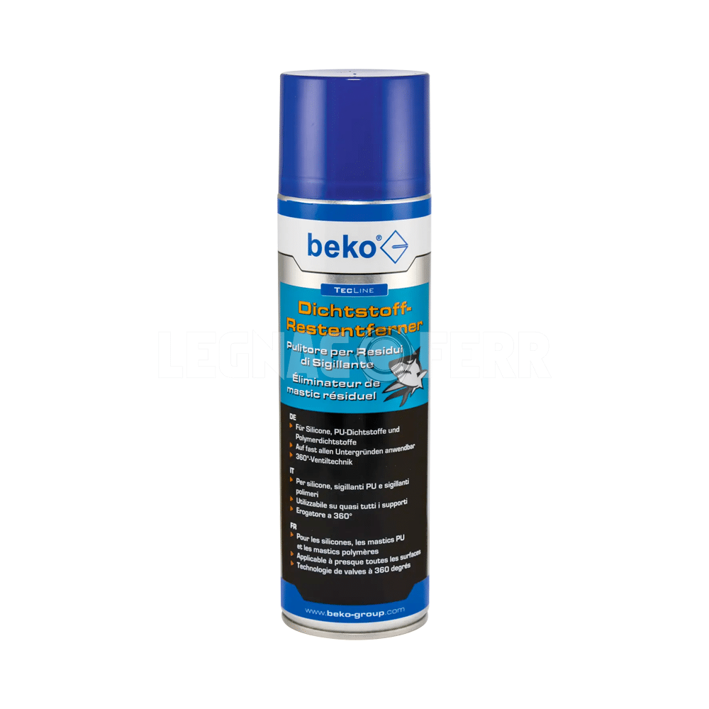 Pulitore per Residui di Sigillante 500 ml Beko TecLine 299 82 500 1 Beko TecLine – Pulitore Residui Sigillante 500 ml legnagoferr