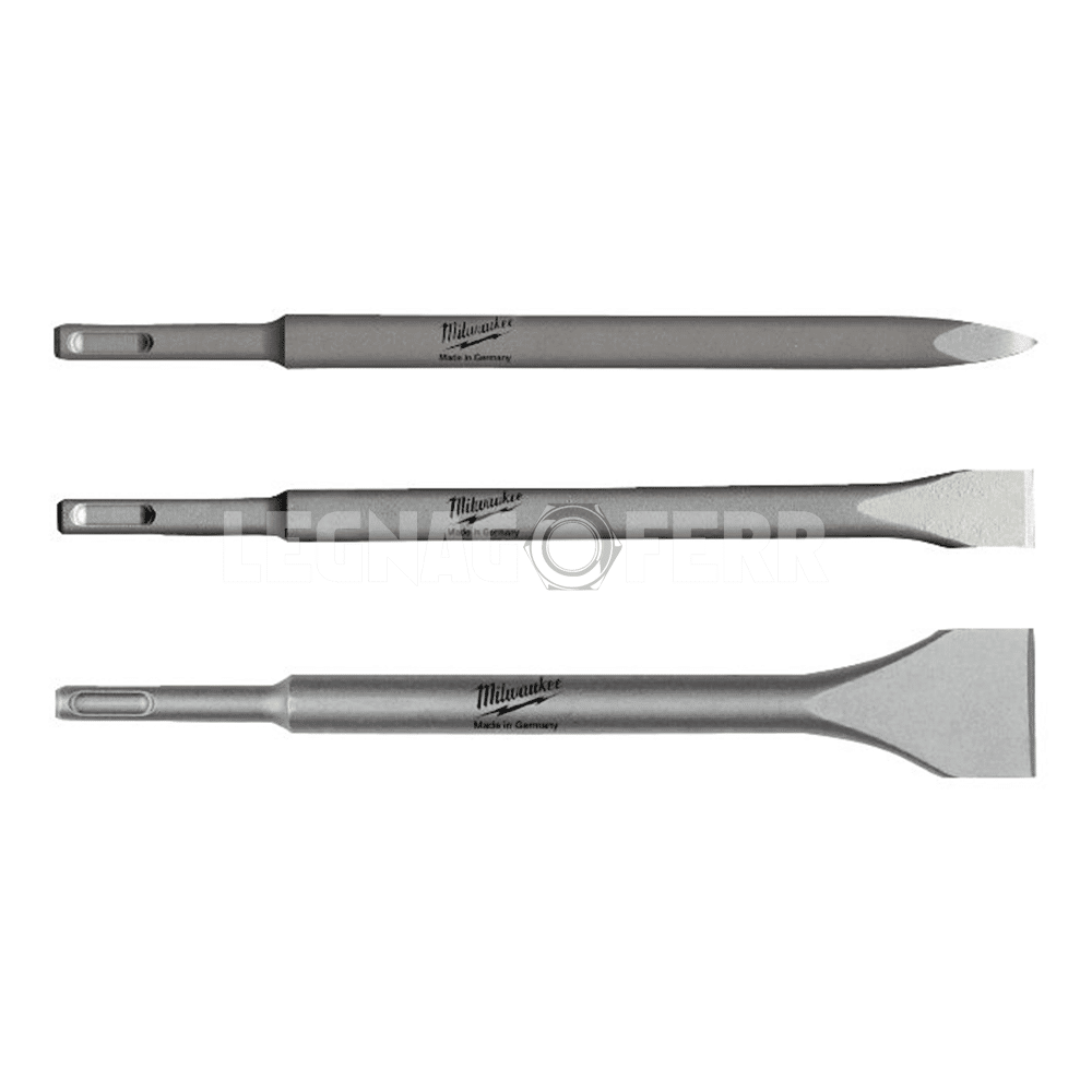 Milwaukee 4932430001 Set di 3 Scalpelli SDS-Plus – 250 mm 1 milwaukee 4932430001 legnagoferr
