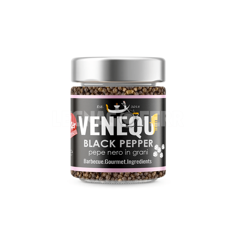 Venequ Tellicherry Piper Nigrum – Pepe Nero Gourmet per Barbecue 1 venequ pepe nero legnagoferr